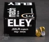 50rds     22 LR Eley Match 40gr  LFN Ammo
