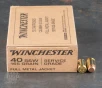 50rds     40 S W Winchester Service Grade 165gr  FMJ Ammo