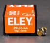 50rds - 22LR Eley Club 40gr  Solid Point Ammo