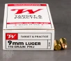 50rds - 9mm Winchester USA 115gr  FMJ Ammo