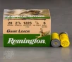 25rds - 20 Gauge Remington Game Load 2 3 4  7 8oz   6 Shot Ammo