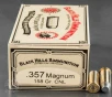 50rds - 357 Magnum Black Hills Cowboy Load 158gr  CNL Ammo