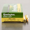 20rds - 243 Win Remington 100gr  Core-Lokt PSP Ammo