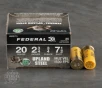 25rds     20 Gauge Federal Upland Steel 2-3 4  3 4oz   7 5 Shot Ammo