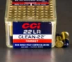 100rds     22 LR CCI Clean-22 40gr  Poly-Coated LRN Ammo