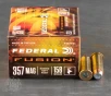 20rds     357 Magnum Federal Fusion Handgun 158gr  SP Ammo