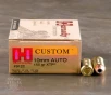 200rds     10mm Hornady Custom 155gr  JHP Ammo