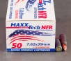 500rds     7 62x39 MAXX Tech NFR 123gr  FMJ Ammo