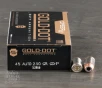 50rds     45 ACP Speer LE Gold Dot 230gr  JHP Ammo