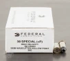 1000rds     38 Special  P Federal LE 158gr  LSWCHP Ammo