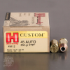 200rds - 45 ACP Hornady XTP 200gr   HP Ammo