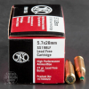 50rds - 5 7x28mm FN SS198LF 27gr  Lead Free Hollow Point Ammo