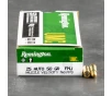 50rds     25 Auto Remington UMC 50gr  FMJ Ammo