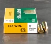 20rds     243 Win Sellier   Bellot 100gr SP Ammo