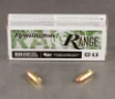50rds     9mm Remington Range 115gr  FMJ Ammo