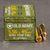 540rds     5 56x45 Old Army 55gr  FMJ M193 Ammo