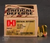 25rds - 38 Special Hornady Critical Defense 110gr  FTX Ammo