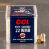 2000rds     22 WMR CCI TNT Green 30gr  HP Ammo