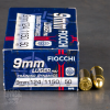 1000rds - 9mm Fiocchi 124gr  FMJ Ammo