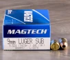 1000rds     9mm Magtech Subsonic 147gr  JHP Ammo