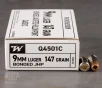 500rds     9mm Winchester 147gr  Bonded JHP Ammo