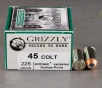 20rds     45 Long Colt Grizzly 225gr  JHP Ammo