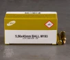 50rds     5 56x45 CBC 55gr  FMJ M193 Ammo