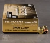 50rds     9mm Blazer Brass 115gr  JHP Ammo