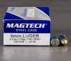 50rds     9mm Magtech Steel 124gr  FMJ Ammo  STEEL CASES 