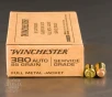 500rds     380 ACP Winchester Service Grade 95gr  FMJ Ammo
