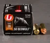 20rds     50 Beowulf Underwood 350gr  Xtreme Penetrator Ammo