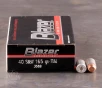 1000rds - 40 S W CCI Blazer 165gr  TMJ Ammo