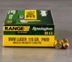 50rds     9mm Remington Range Clean 115gr  FNEB Ammo