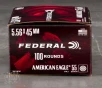 100rds     5 56x45 Federal American Eagle 55gr  FMJBT Ammo