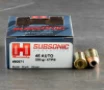 20rds     45 ACP Hornady Subsonic 230gr  JHP Ammo