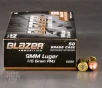 1000rds - 9mm Blazer Brass 115gr  FMJ Ammo