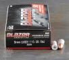 50rds     9mm Blazer Aluminum 115gr  FMJ Ammo