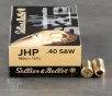 1000rds     40 S W Sellier   Bellot 180gr  JHP Ammo