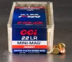 100rds - 22LR CCI Mini-Mag 40gr  Solid Point Ammo