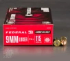 1000rds - 9mm Federal American Eagle 115gr  FMJ Ammo
