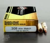 20rds - 308 Win Black Hills Gold 150gr  SST Polymer Tip Match Ammo