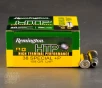 20rds     38 Special  P Remington HTP 158gr  LHP Ammo