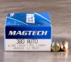 50rds     380 Auto Magtech 95gr  FMJ Ammo