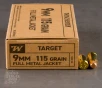 50rds     9mm Winchester Service Grade 115gr  FMJ FN Ammo