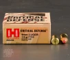 250rds - 9mm Hornady Critical Defense 115gr  HP Ammo