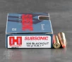 200rds - 300 AAC Blackout Hornady Subsonic 190gr  Sub-X Ammo