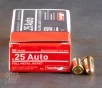 50rds - 25 Auto Aguila 50gr  FMJ Ammo