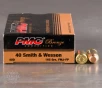 50rds - 40 S W PMC 165gr  FMJ Ammo