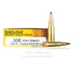 Black Hills Gold 308 Win Ammo - 20 Rounds of 168 Grain TMK Ammunition