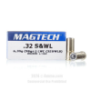 Magtech 32 S W Long Ammo - 50 Rounds of 98 Grain LWC Ammunition